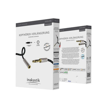 Inakustik - Excellence Stereo 6.3mm Male <> 6.3mm Female Headphone Extension cable Australia