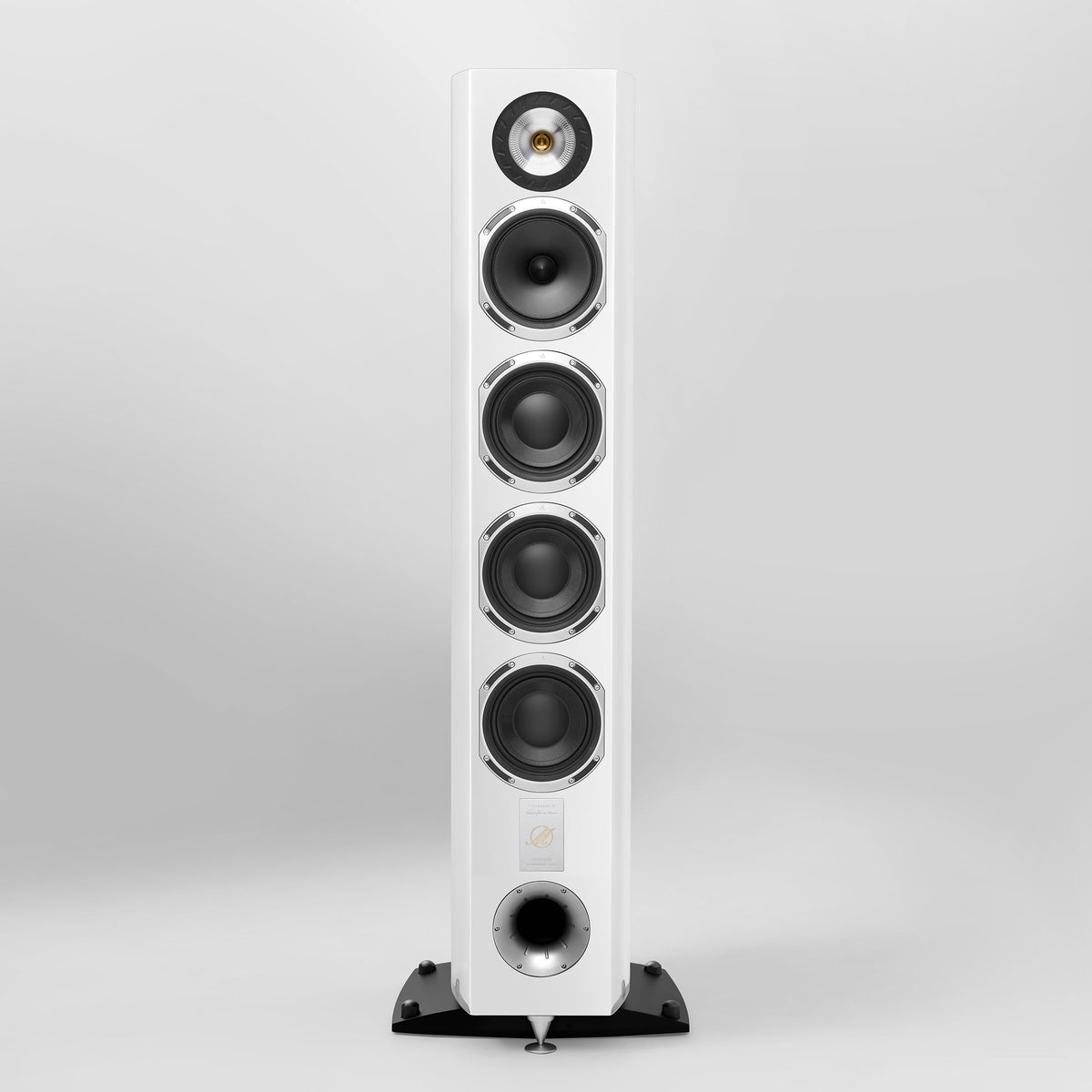 Triangle - Quatuor 40th Anniversary - Floorstanding Speaker in White, front Australia