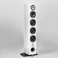 Triangle - Quatuor 40th Anniversary - Floorstanding Speaker in White, angled Australia