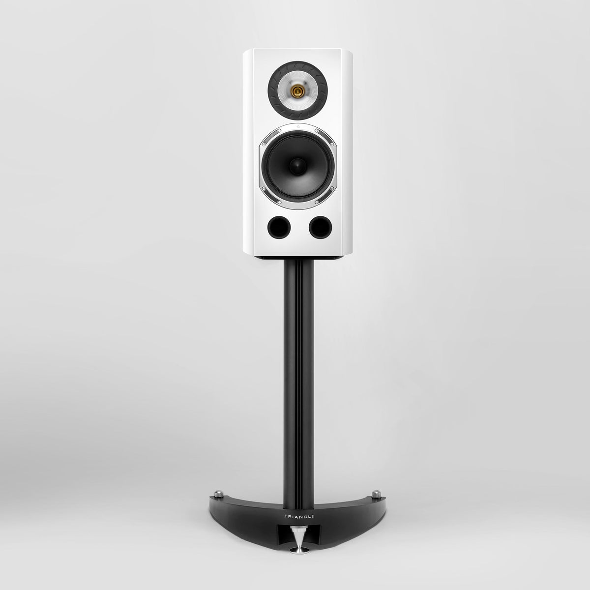 Triangle - Duetto 40th Anniversary - Bookshelf Speaker in White, front Australia