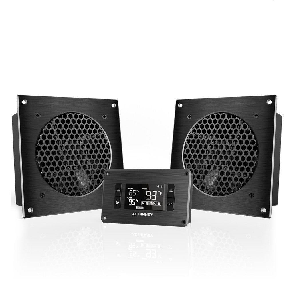 AC Infinity - AIRPLATE T8 - Cabinet Cooling Dual-Fan System 6 Inch with Controller