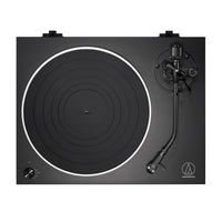 Audio Technica - AT-LP5X - Fully Manual Direct-Drive Turntable Australia top view of platter and J-shaped tonearm