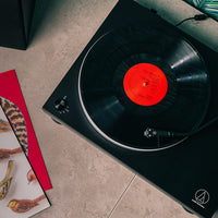 Audio Technica - AT-LP5X - Fully Manual Direct-Drive Turntable Australia top view playing a record