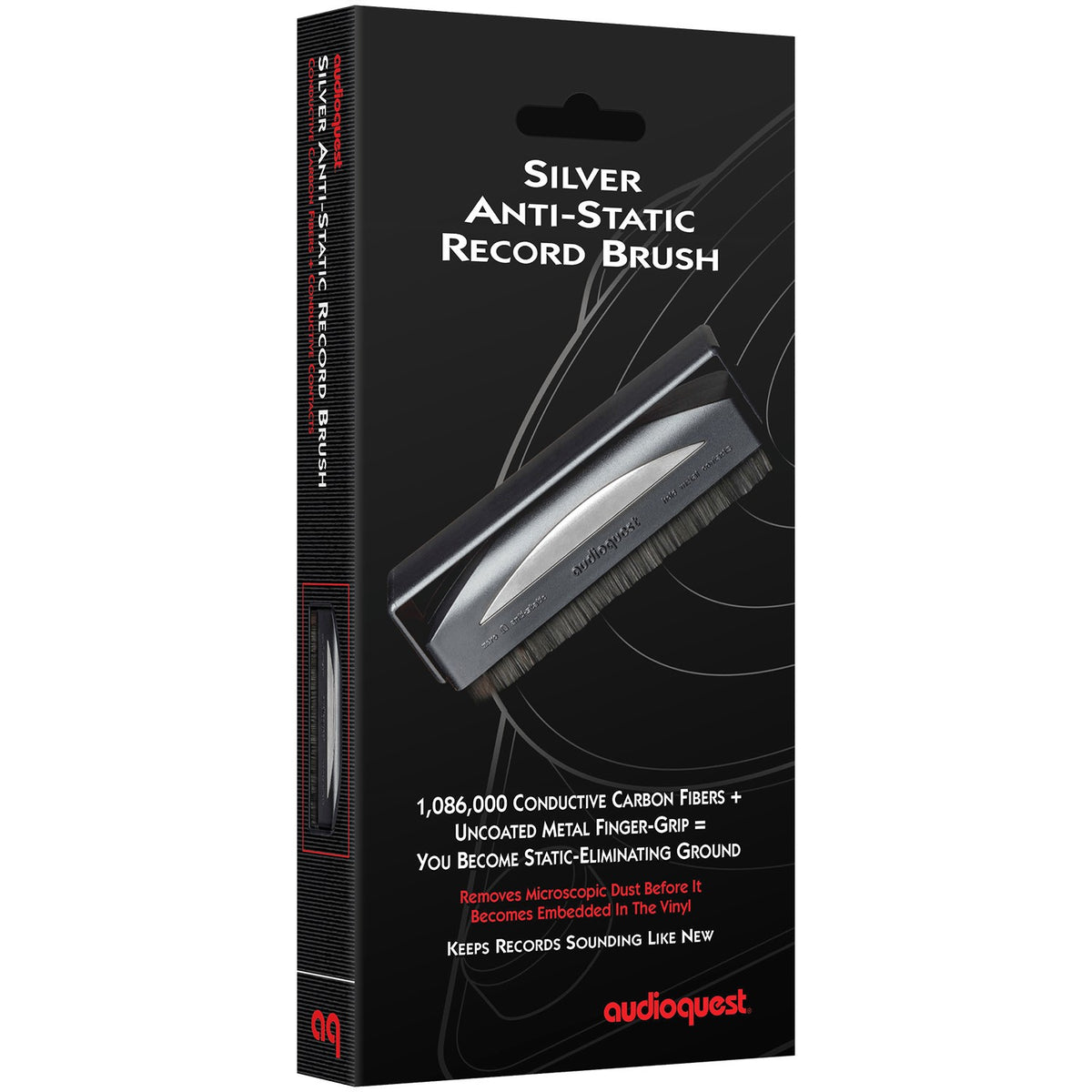 AudioQuest - Silver Anti-Static Record Brush - Record Cleaning Brush Australia