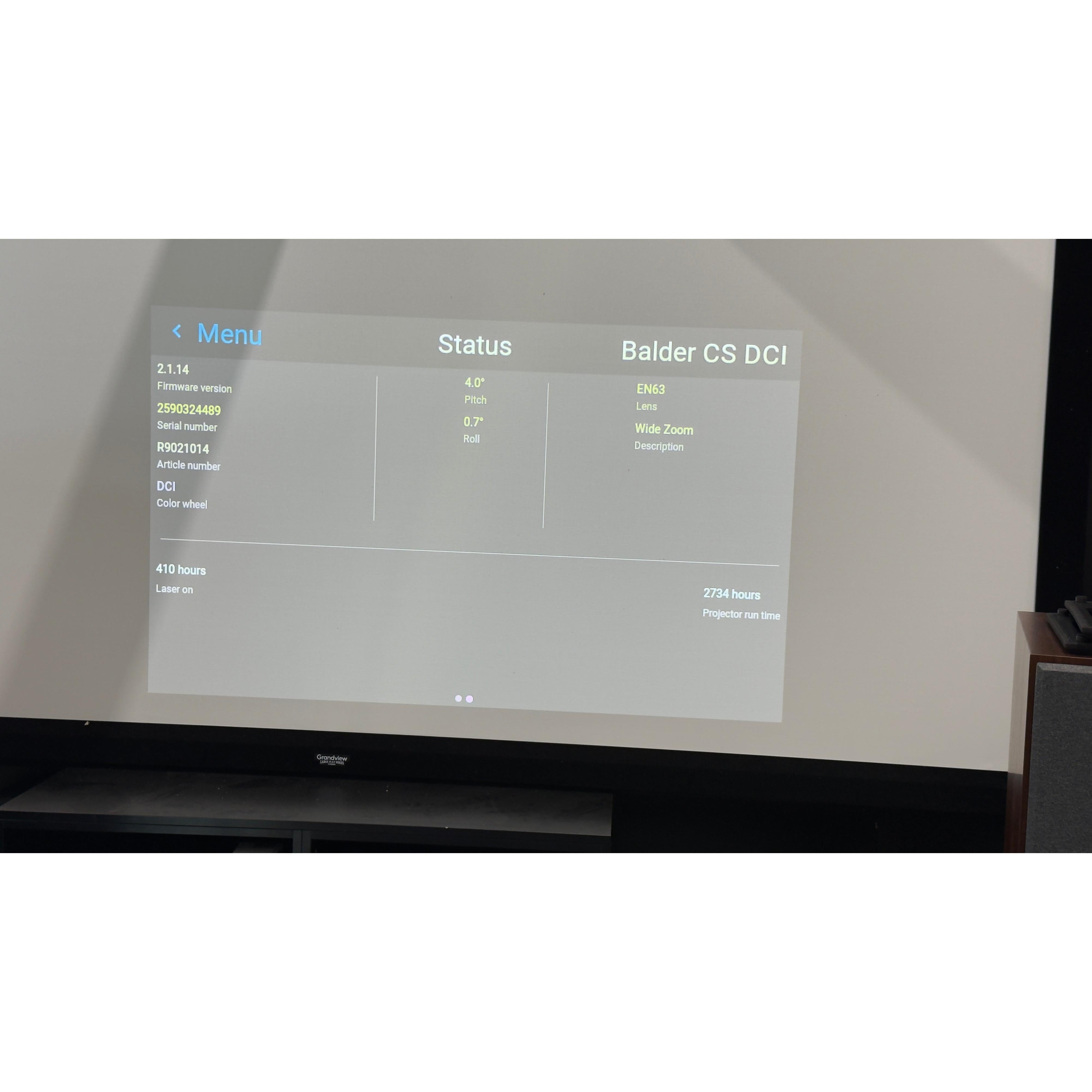 Barco - Balder Cinema - 5K UHD Projector w/ EN63 Lens (Demo Unit) Australia