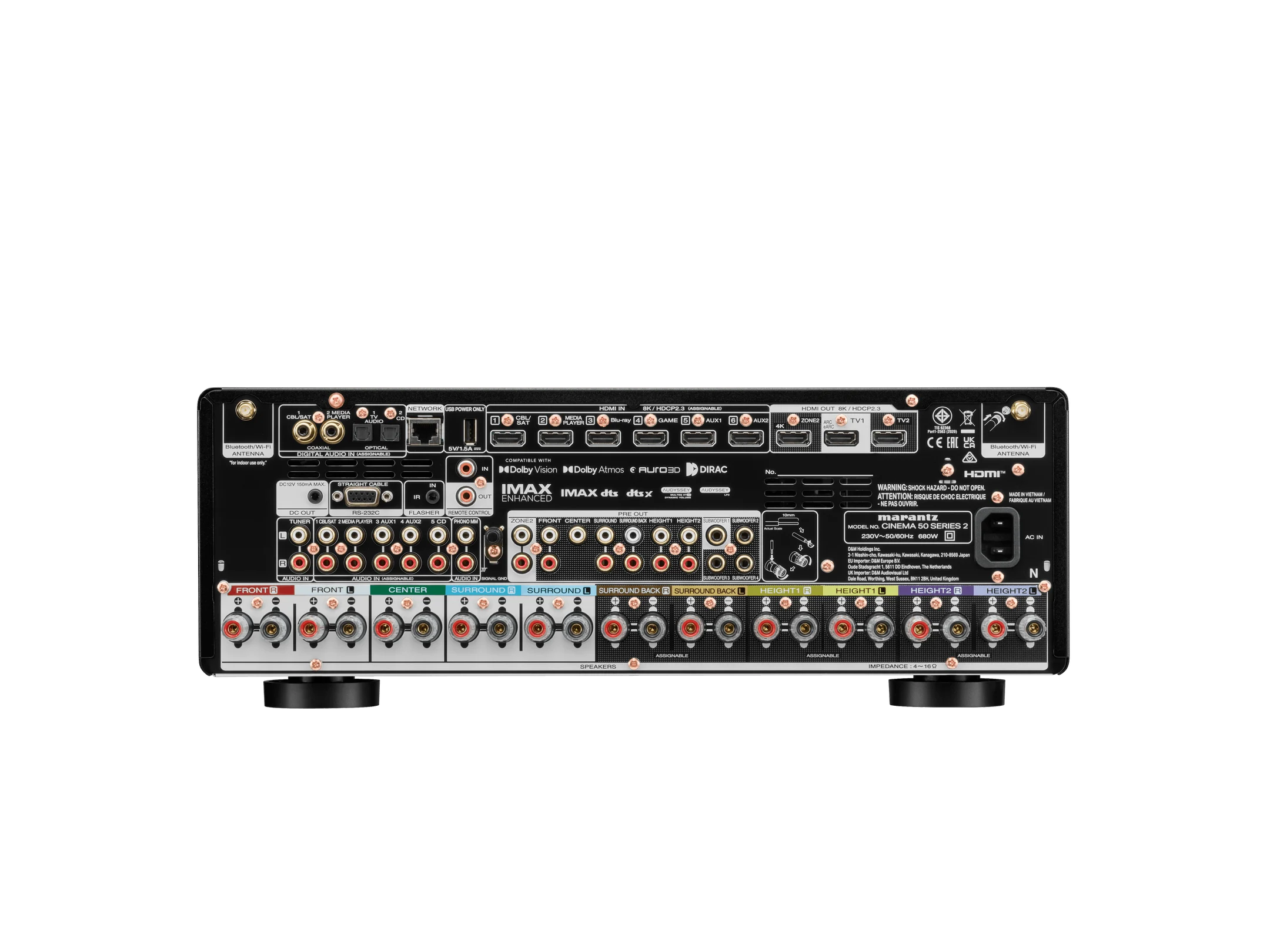 Marantz - CINEMA 50 Series 2 - 9.4-Channel AV Receiver
