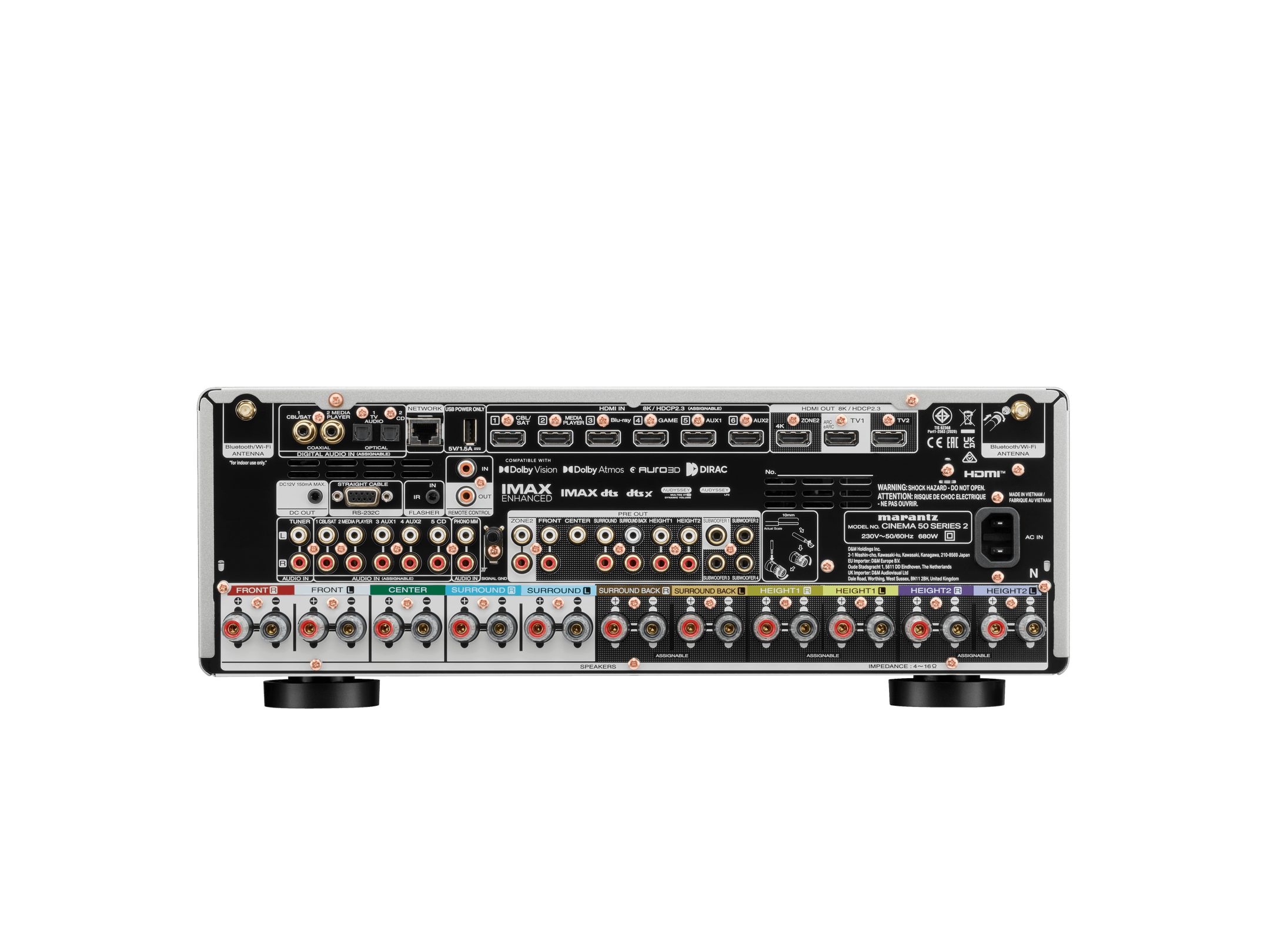 Marantz - CINEMA 50 Series 2 - 9.4-Channel AV Receiver
