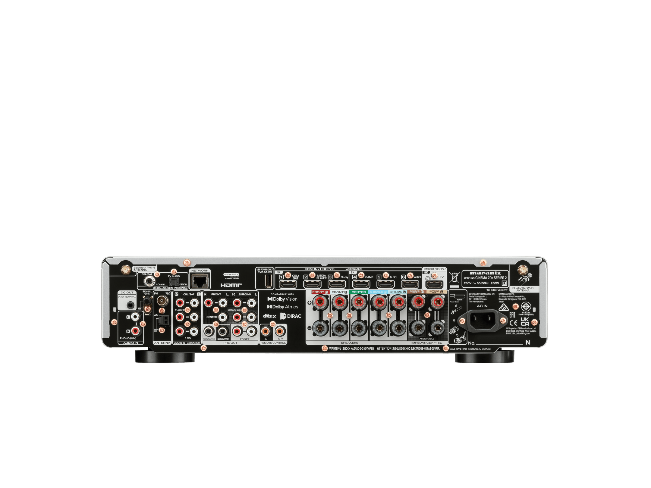Marantz - CINEMA 70s Series 2 - 7.2 Channel Slimline AV Receiver