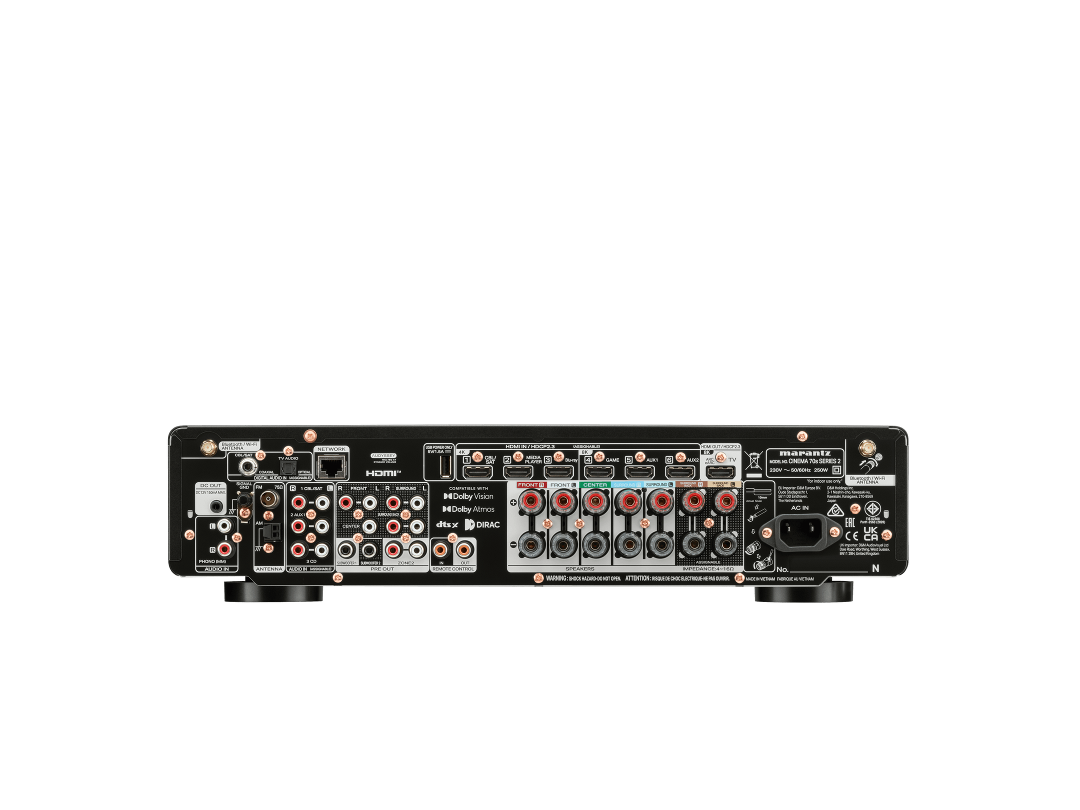 Marantz - CINEMA 70s Series 2 - 7.2 Channel Slimline AV Receiver