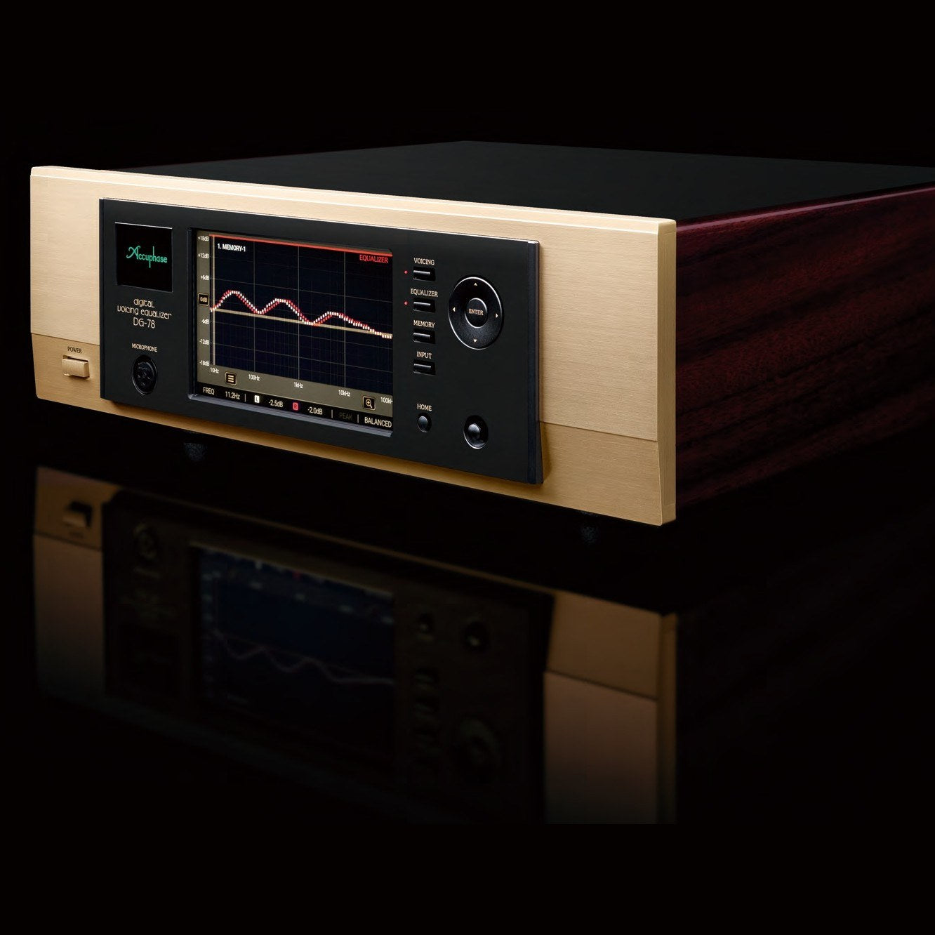Accuphase DG-78 Digital Voicing Equaliser - three-quarter view