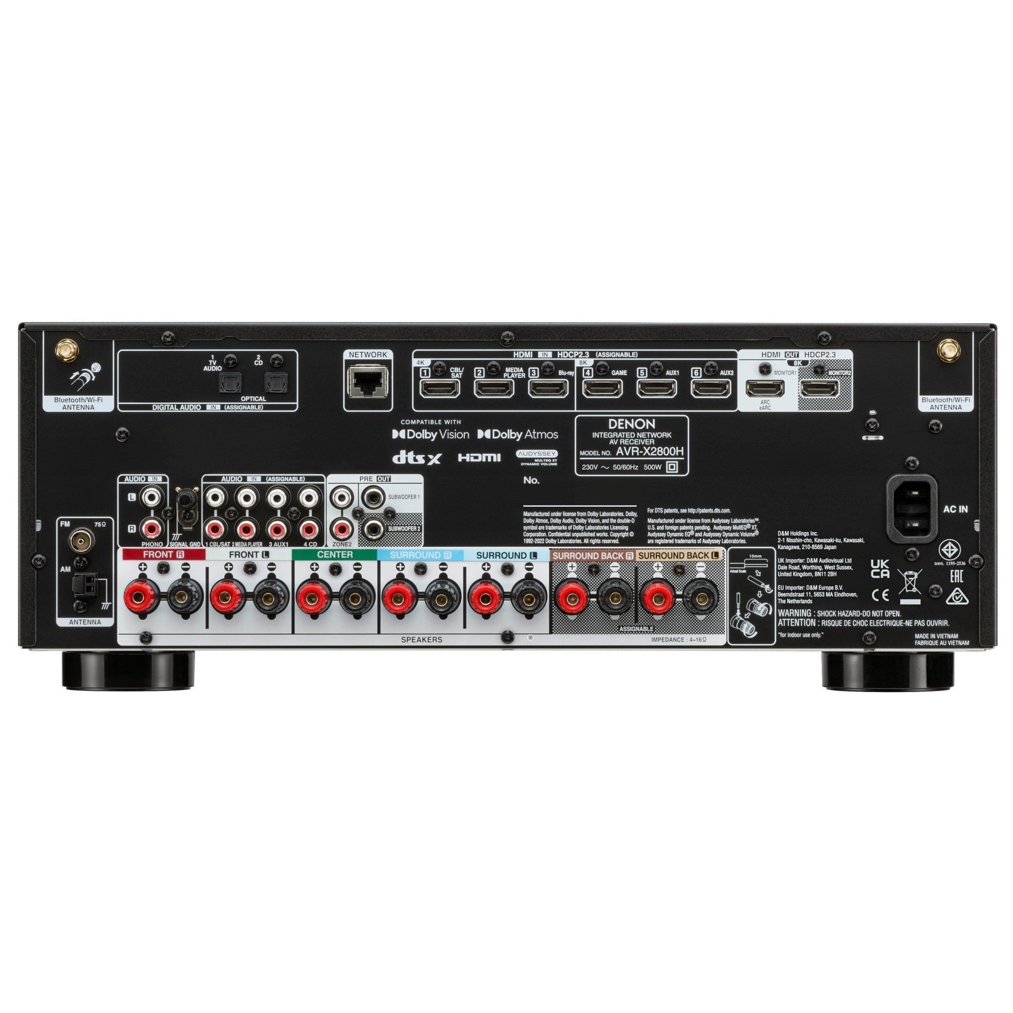 Denon - AVR-X2800H - AV Receiver Australia