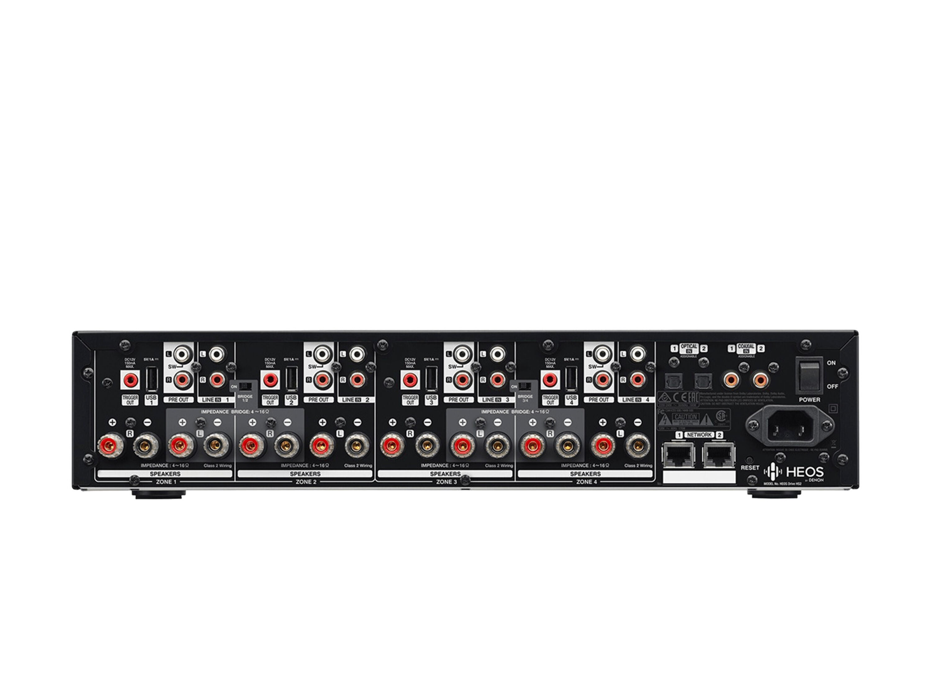 Denon - HEOS Drive HS2 - 4-Zone Network Amplifier