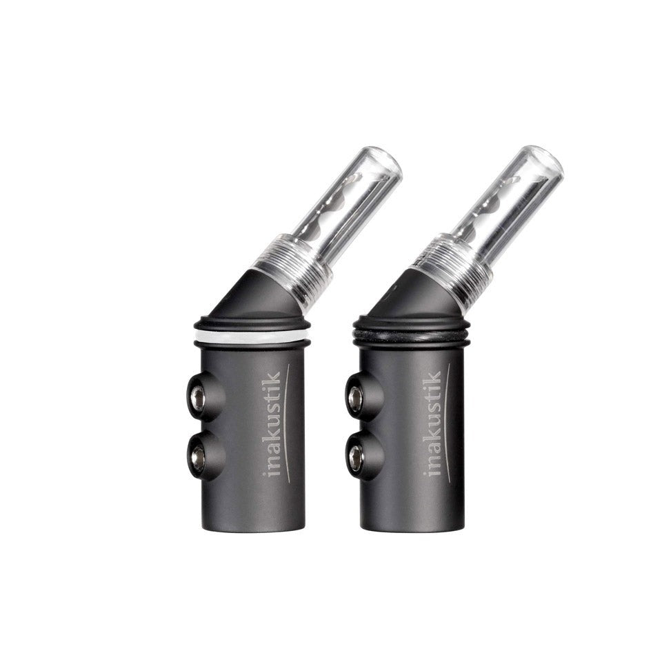 Inakustik - BFA-103-45 Rhodium Angled Banana plug (EA) Australia