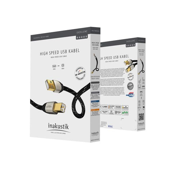 Inakustik - Excellence 0.5m USB 2.0 A <> B Cable Australia