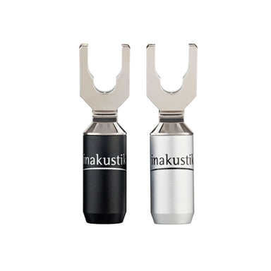 Inakustik - KS-103 Rhodium Spade plug (Set of 4) - Plugs & Connectors Australia