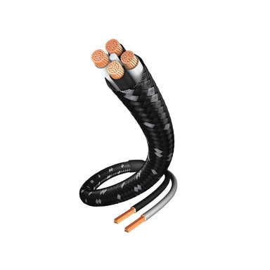 Inakustik - LS-40 Speaker Cable Black & Grey Braid Outer (50m Reel) Australia