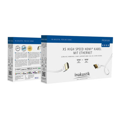 Inakustik - Premium XS Ultra thin (3.6mm) High Speed with Ethernet HDMI cable Australia