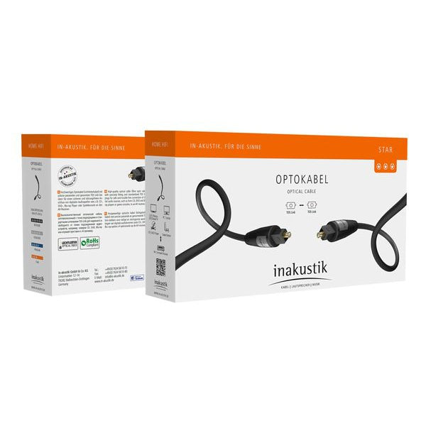 Inakustik - Star Toslink <> Toslink Optical Cable Australia