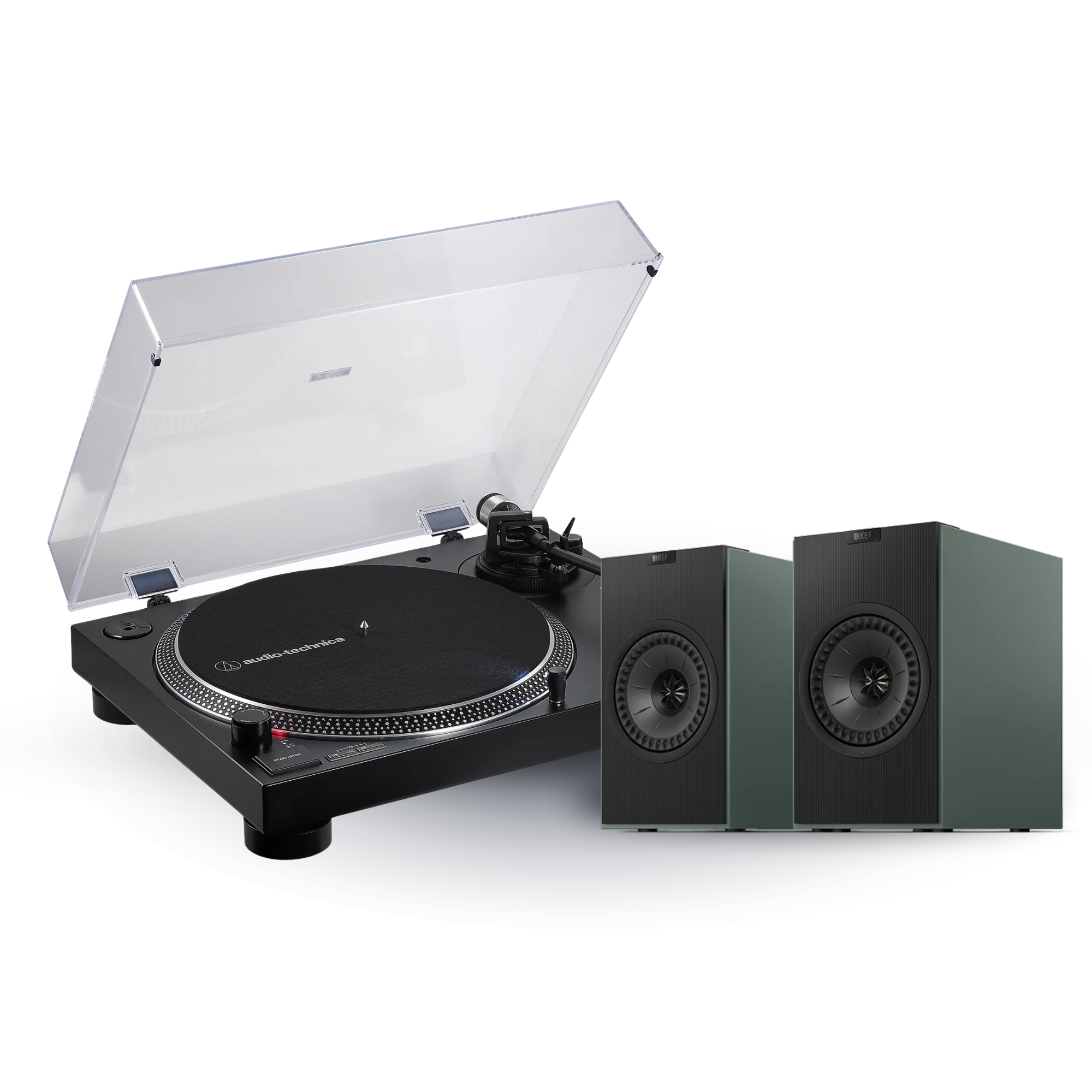 KEF - Coda W + Audio Technica AT-LP120XBT-USB - Bundle Australia