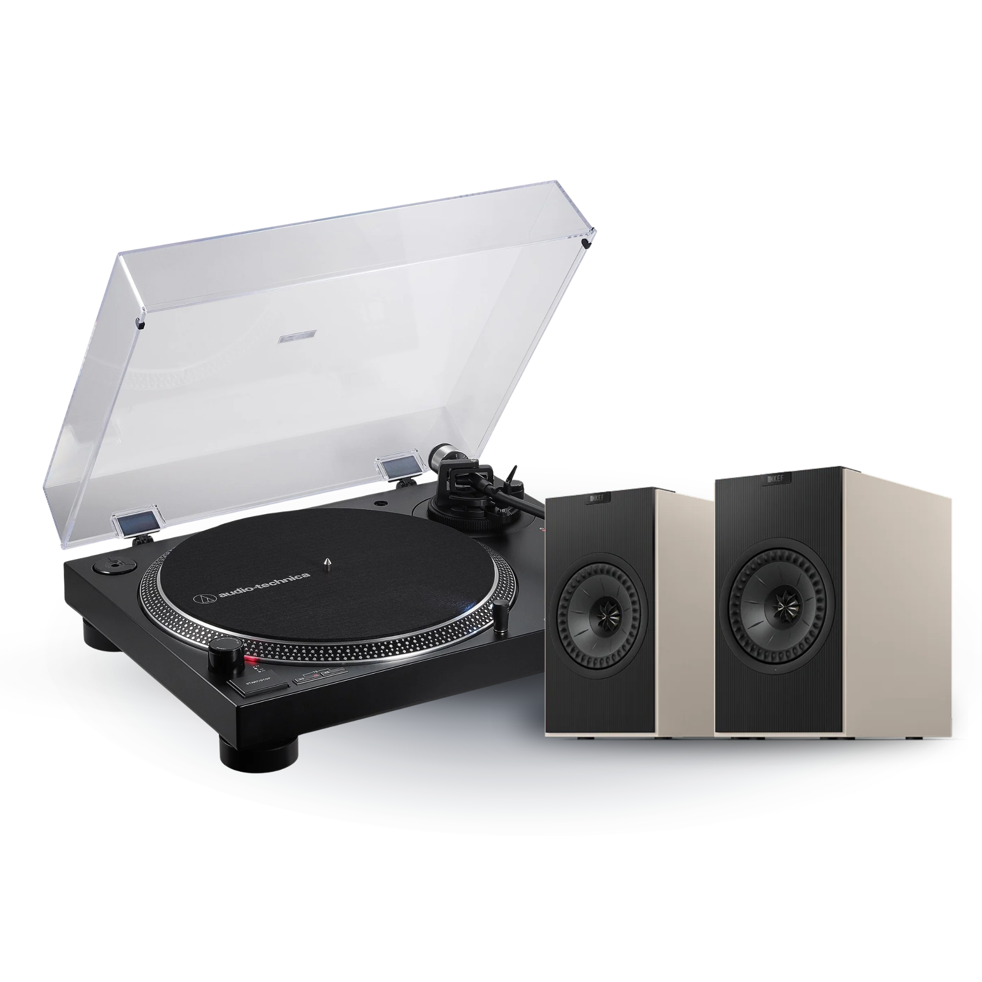 KEF - Coda W + Audio Technica AT-LP120XBT-USB - Bundle Australia
