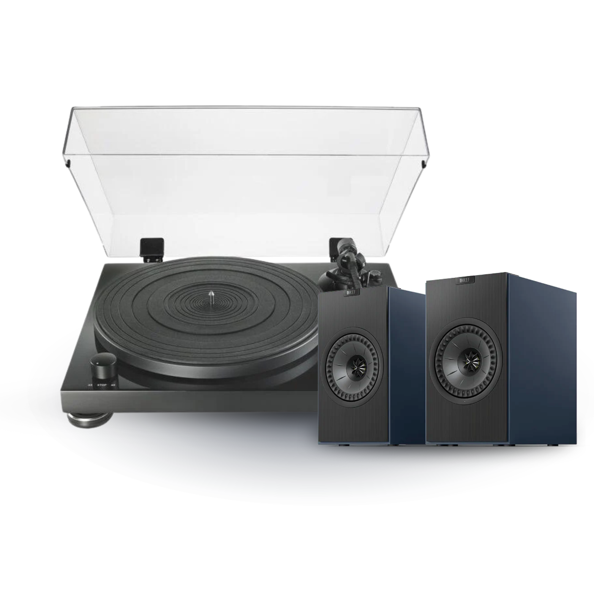KEF - Coda W + Audio Technica AT-LPW50PB - Bundle Australia