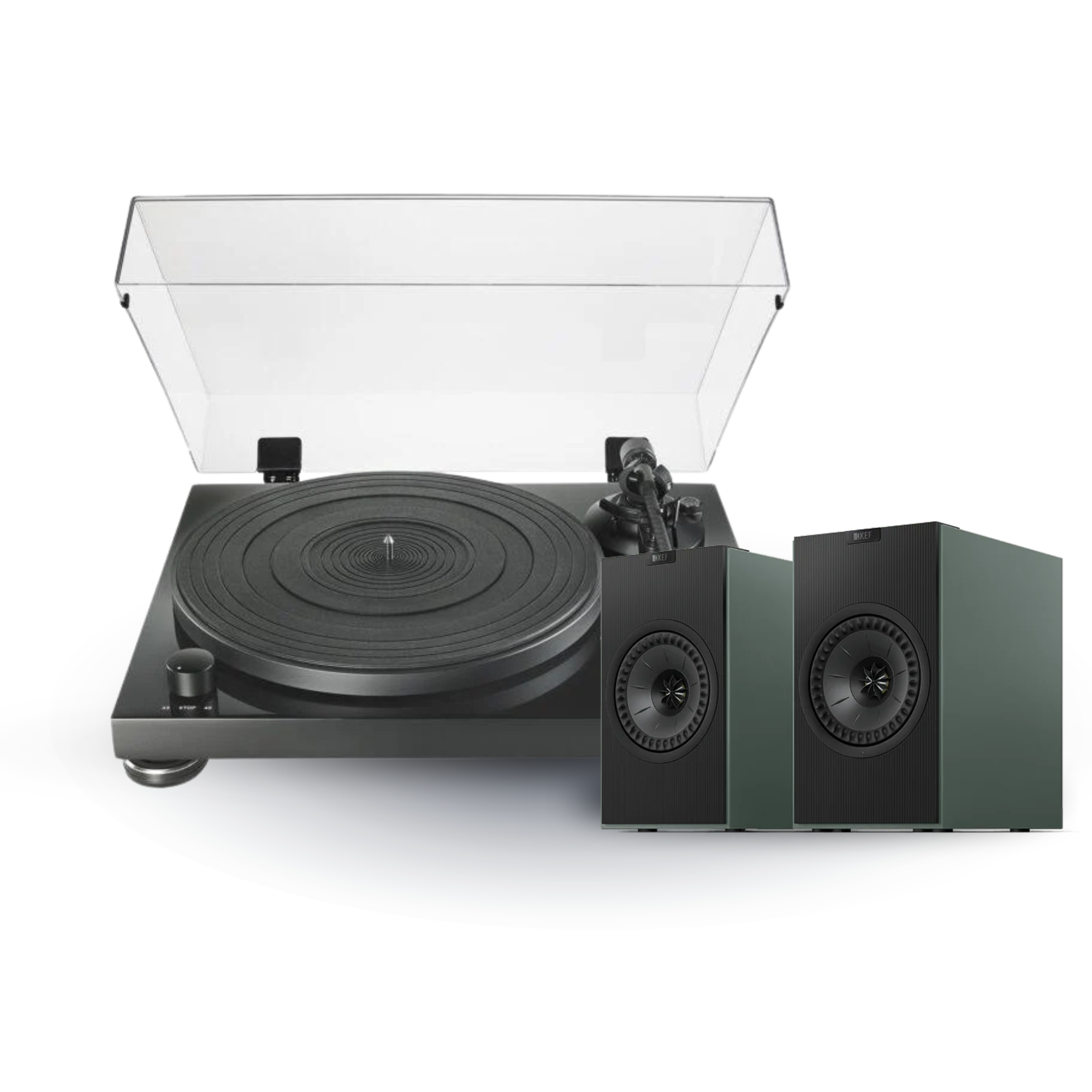 KEF - Coda W + Audio Technica AT-LPW50PB - Bundle Australia