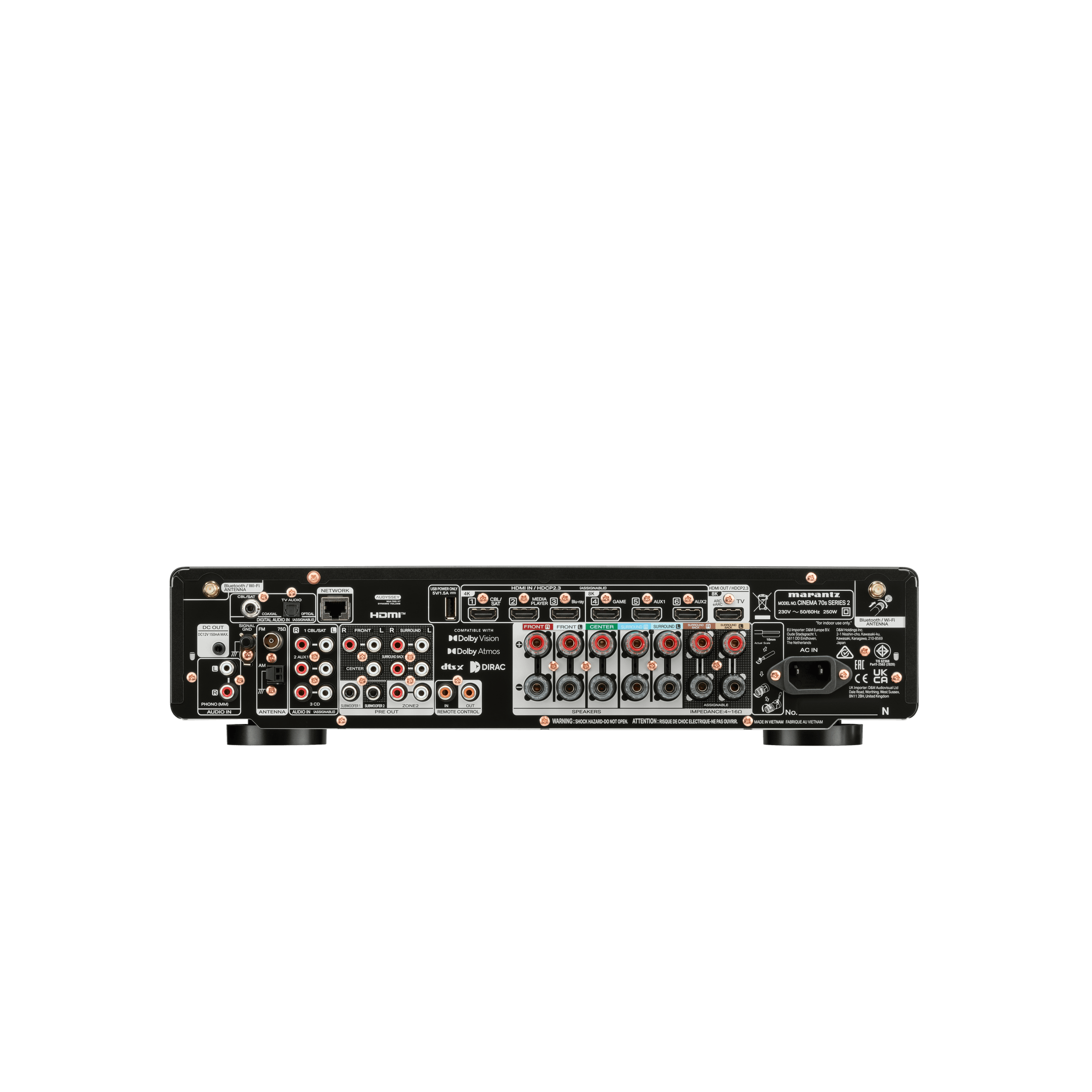 Marantz - CINEMA 70s Series 2 - 7.2 Channel Slimline AV Receiver Australia
