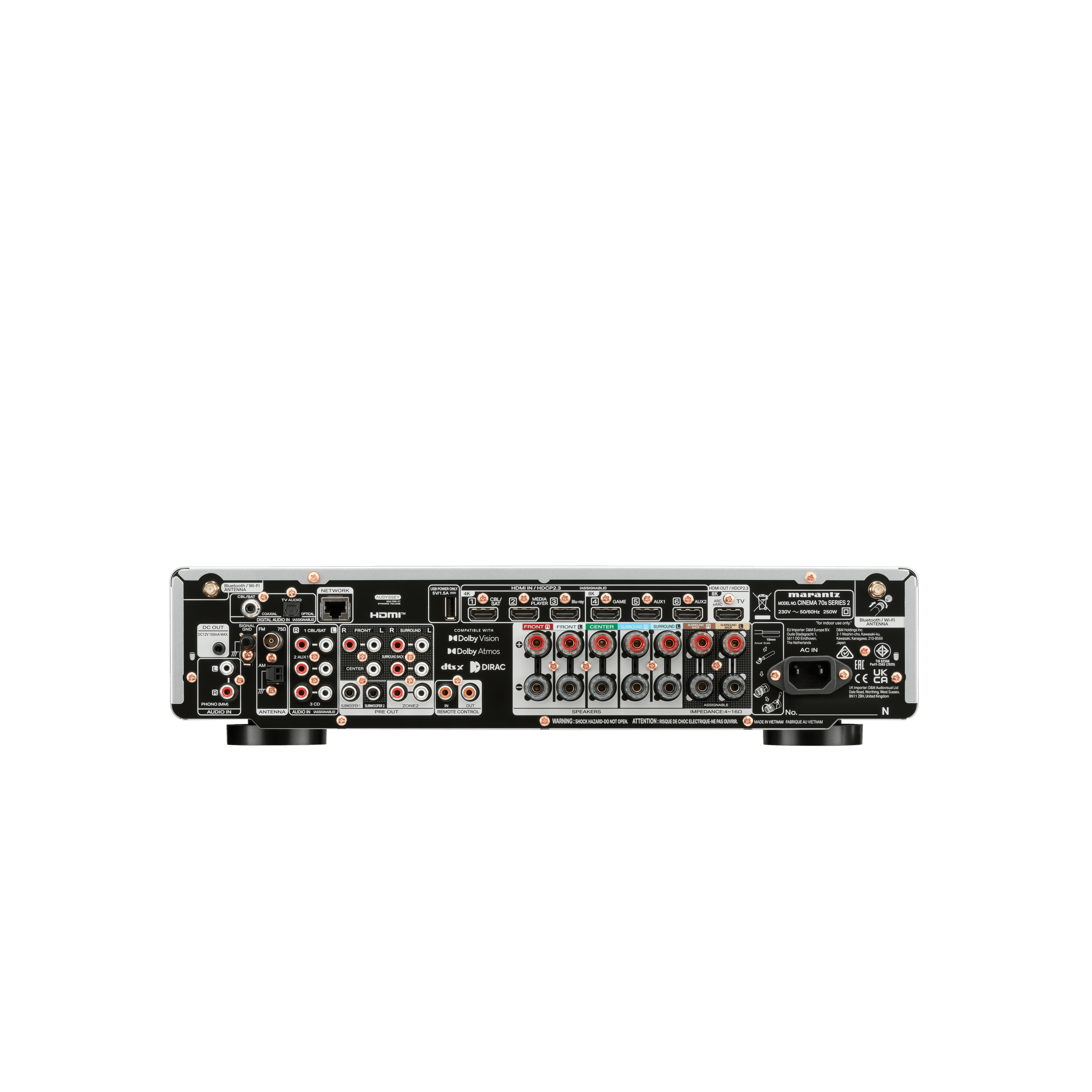Marantz - CINEMA 70s Series 2 - 7.2 Channel Slimline AV Receiver Australia