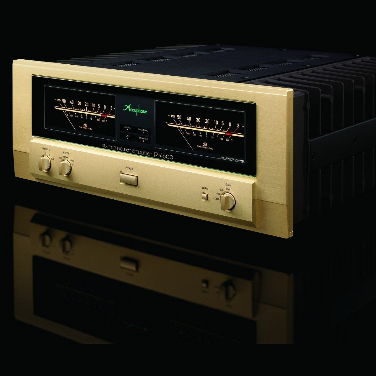 Accuphase P-4600 Power Amplifier - three-quarter view