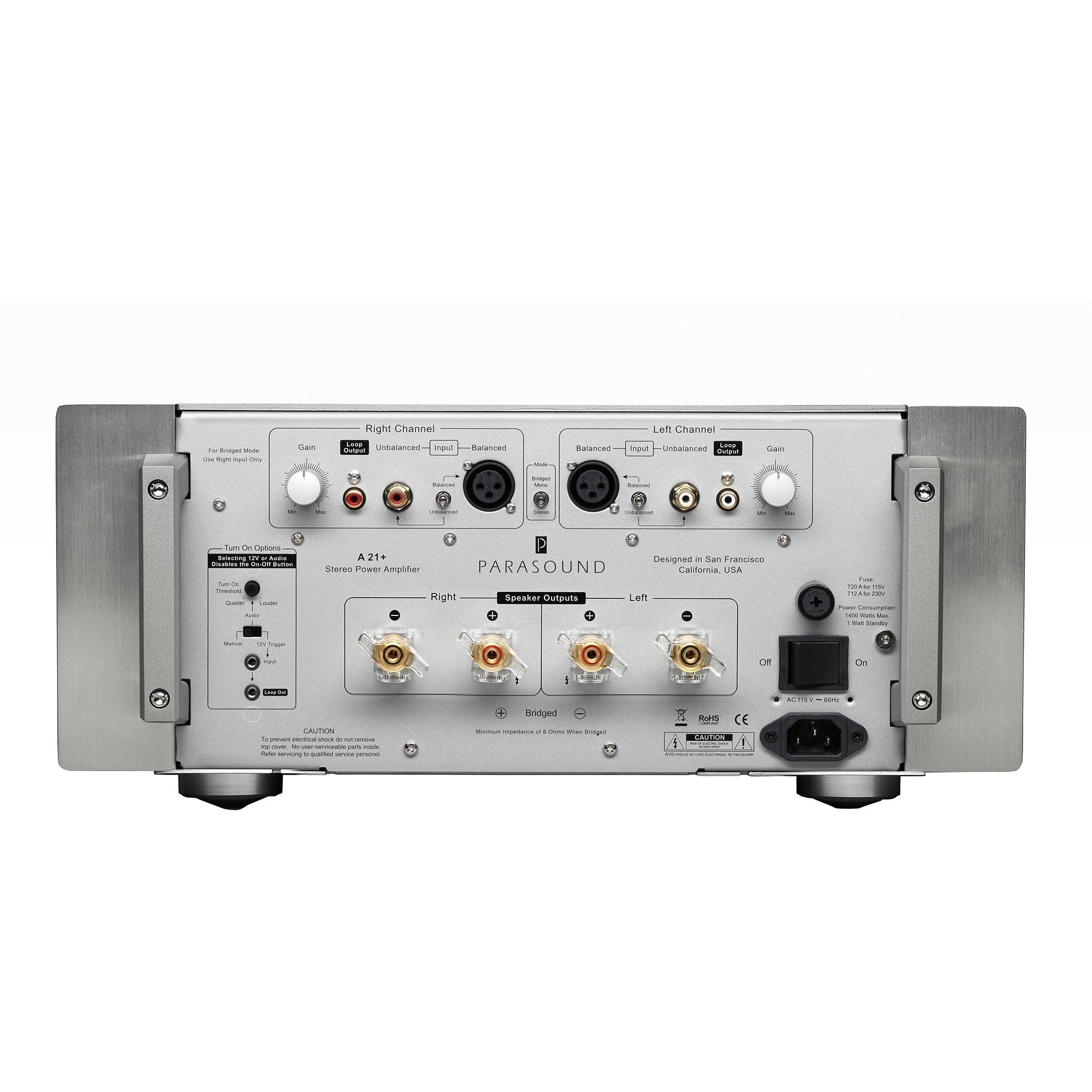 Parasound - A21+ - Stereo Power Amplifier Australia