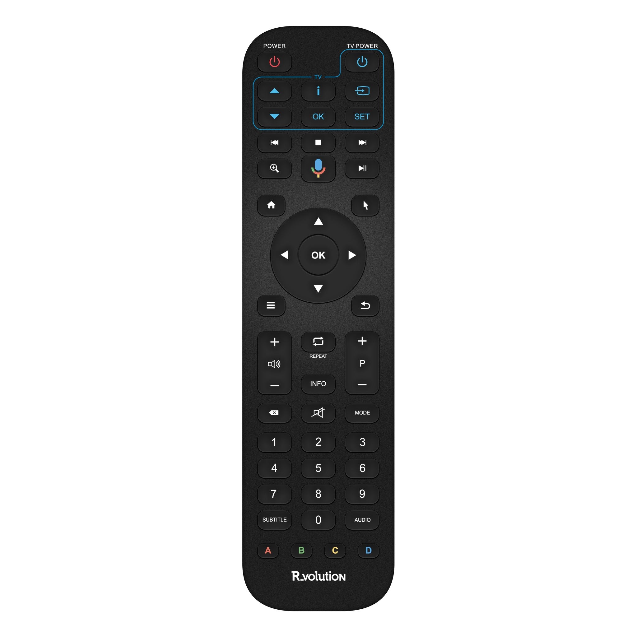 R_volution - PlayerPro 8K TV - Media Player Australia main remote