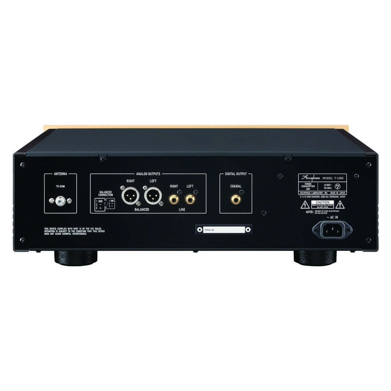 Accuphase T-1300 FM Tuner - rear panel
