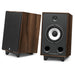 Triangle - BR05 - Bookshelf Speakers Australia Chestnut pair, one with magnetic grille fitted