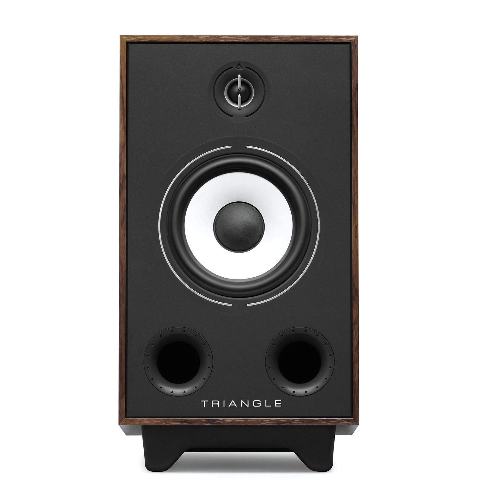 Triangle - BR05 - Bookshelf Speakers Australia Chestnut finish, front view
