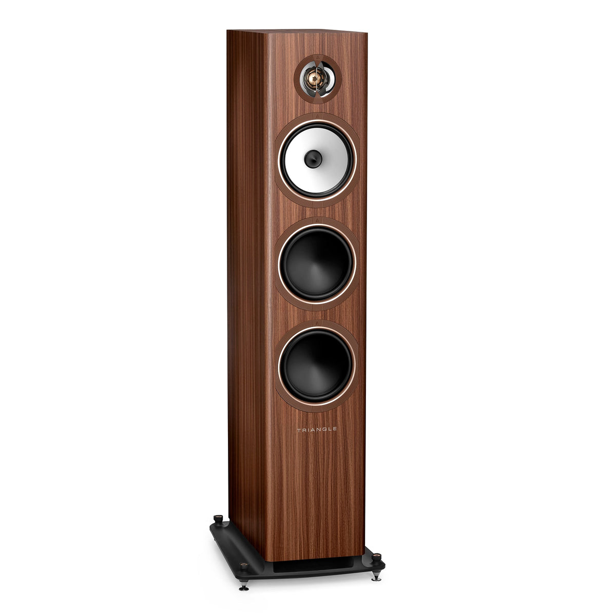 Triangle - Solstice 8 - Floorstanding Speaker in Teak, front Australia