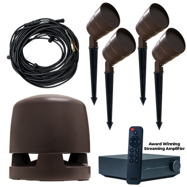 WiiM - Amp Powered Outdoor Garden 4.1 Volt Ohm Speaker System (HF) Australia