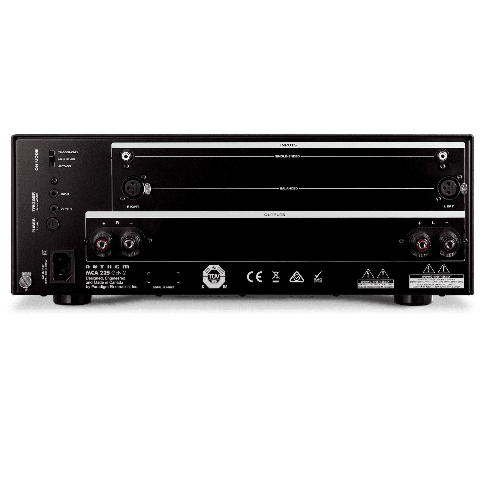 Anthem - MCA 225 G2 - 2-Channel Power Amplifier Australia