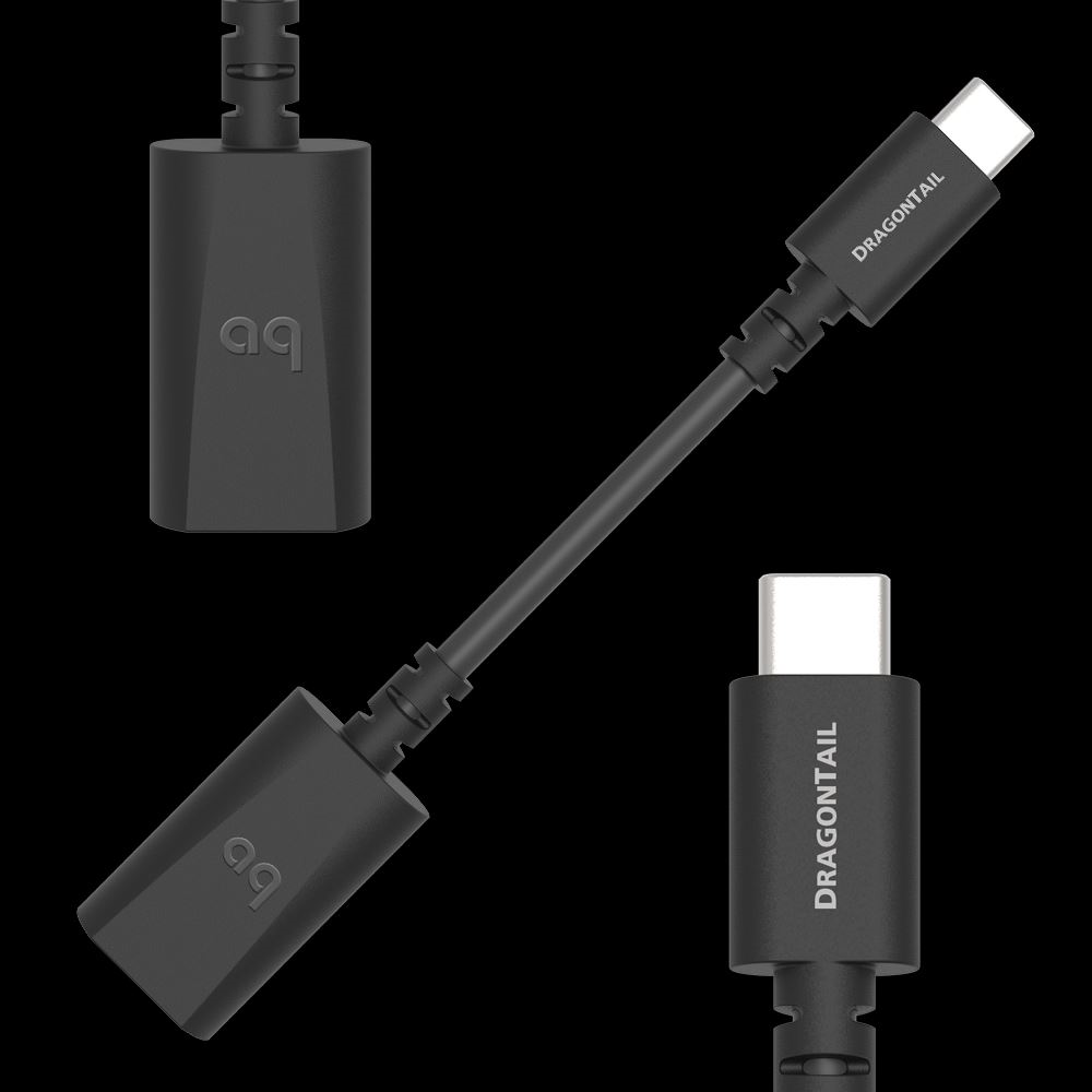 AudioQuest - Carbon DragonTail USB-C to USB A - USB Adaptor Australia