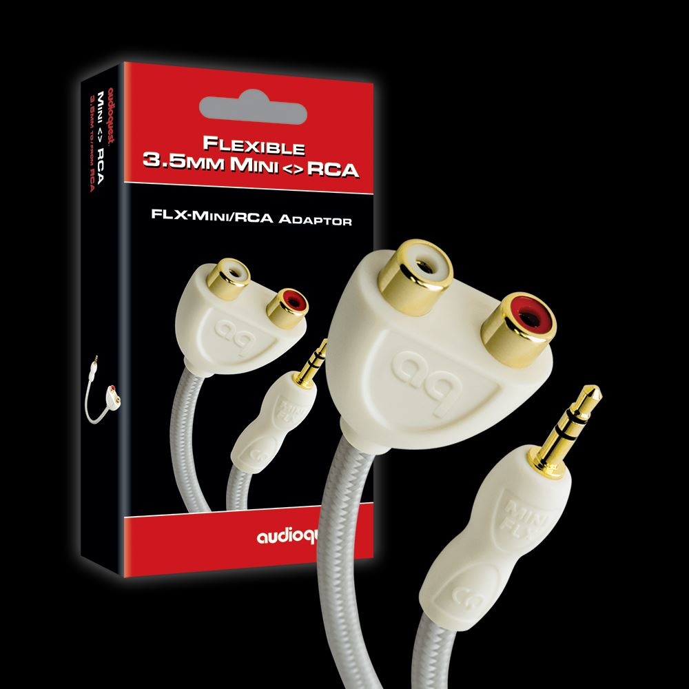 AudioQuest - FLX-Mini 3.5mm to 2 x RCA Splitter - Adaptor Australia
