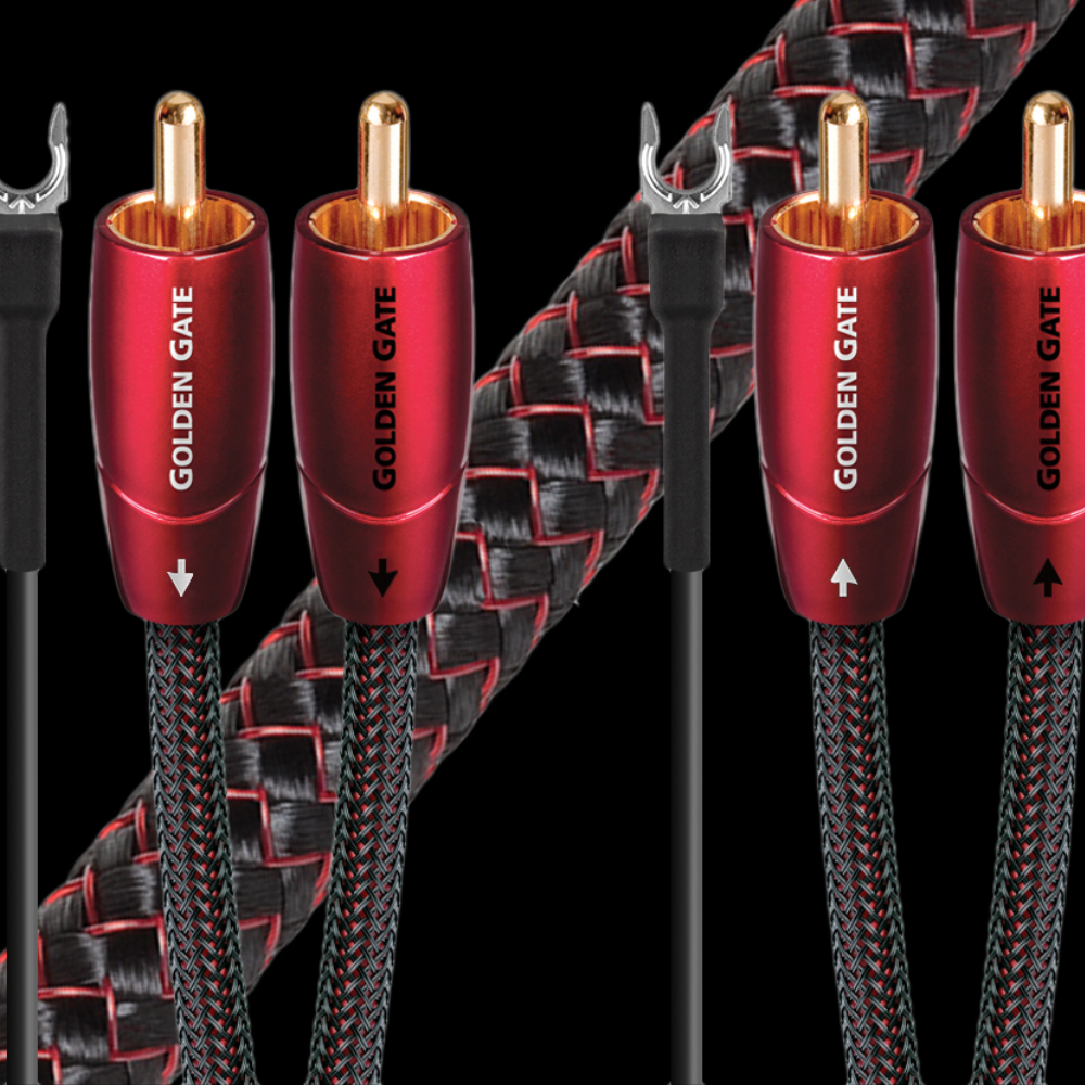 AudioQuest - Golden Gate Turntable Cable RCA to RCA - Tonearm Cable Australia