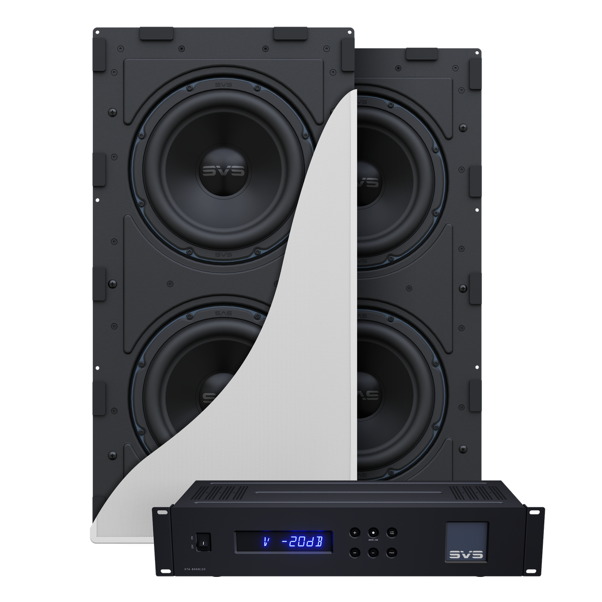 SVS - Dual SVS 3000 In-Wall Sub & STA-800 D2 Amp Australia