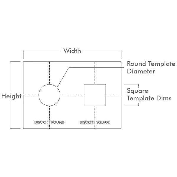 Sonance - Solid Surface Round/Square - Discreet Router Template Australia