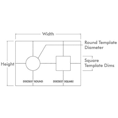 Sonance - Solid Surface Round/Square - Discreet Router Template Australia