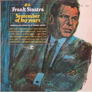 Frank Sinatra - September of My Years (lp) Australia